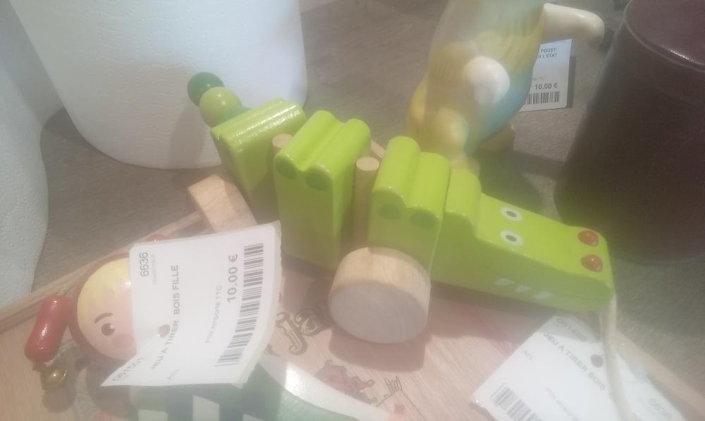 JEU A TIRER BOIS  CROCODILE