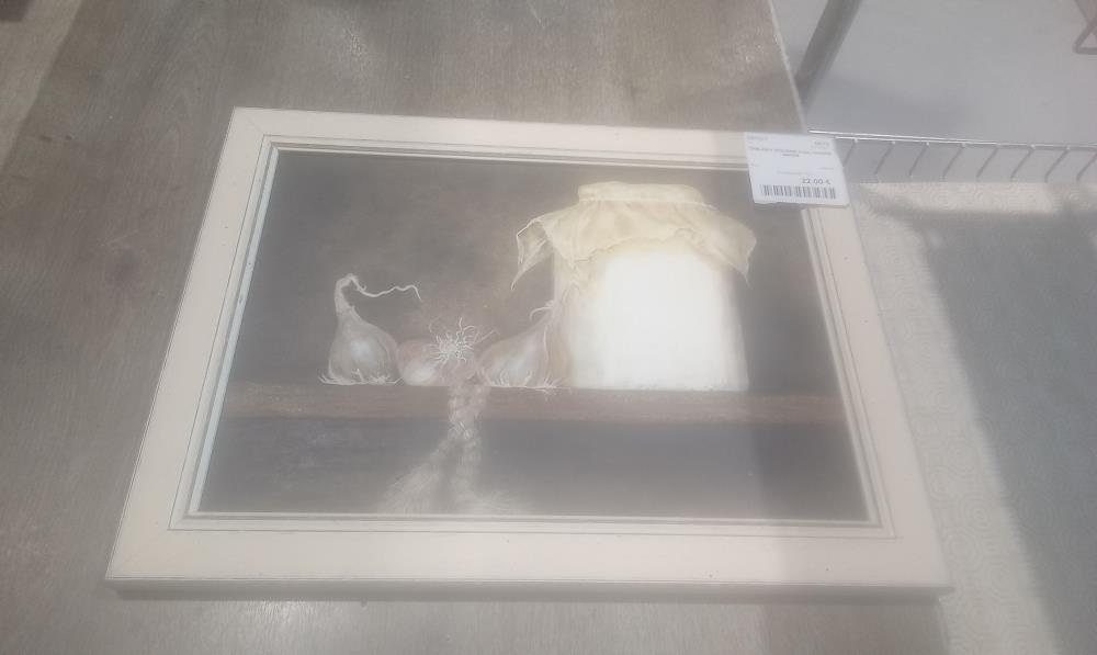 TABLEAU GOUSSE D'AIL CADRE BEIGE