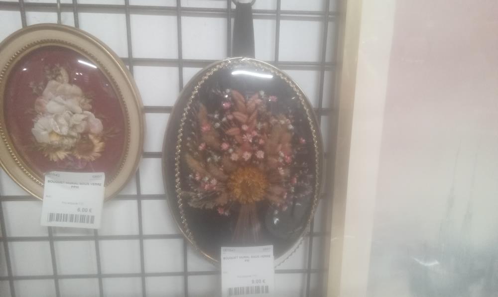 BOUQUET MURAL SOUS VERRE PM