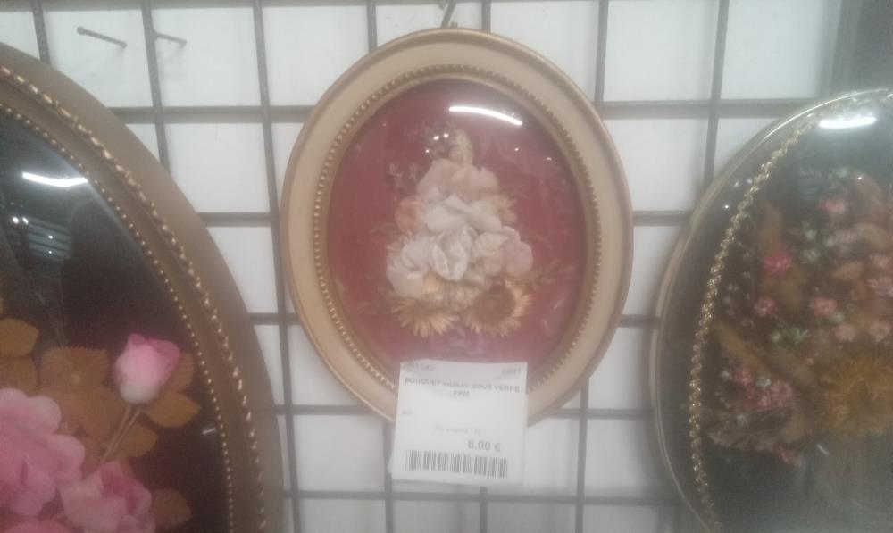 BOUQUET MURAL SOUS VERRE PPM