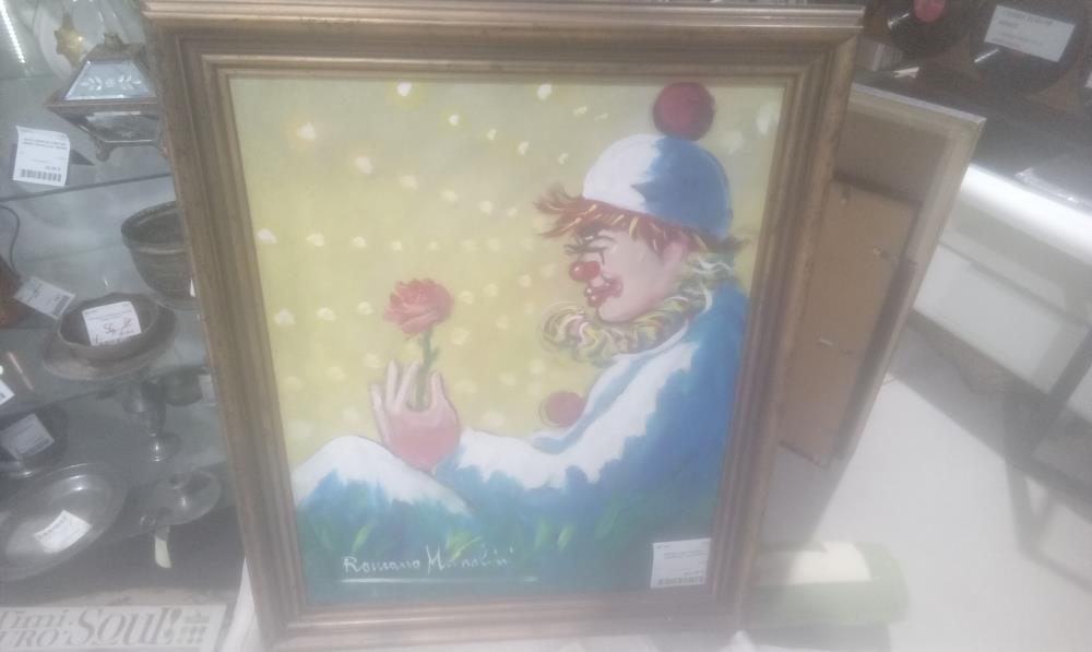 TABLEAU HST ROMANO MUSSOLINI LE CLOWN