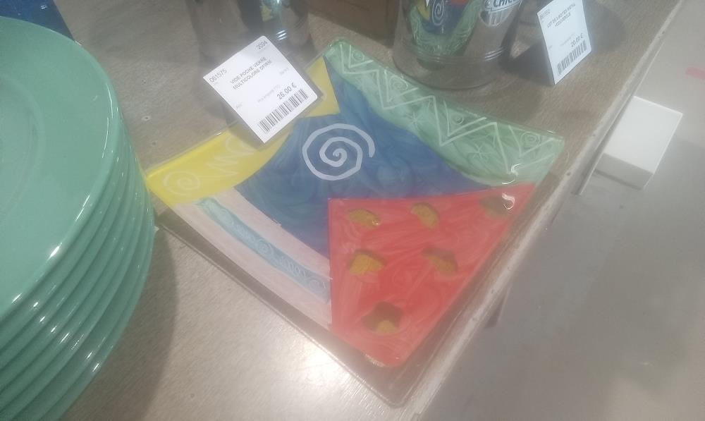 VIDE POCHE VERRE MULTICOLORE DFIRM