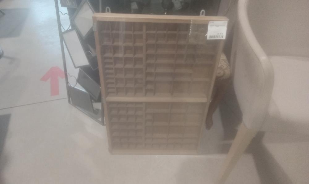 CASIER IMPRIMERIE+VITRE PLEXI