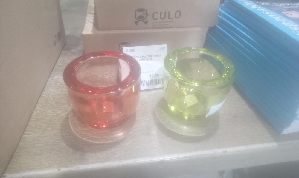 LOT DE 2 PHOTOPHORES  PARTYLITE