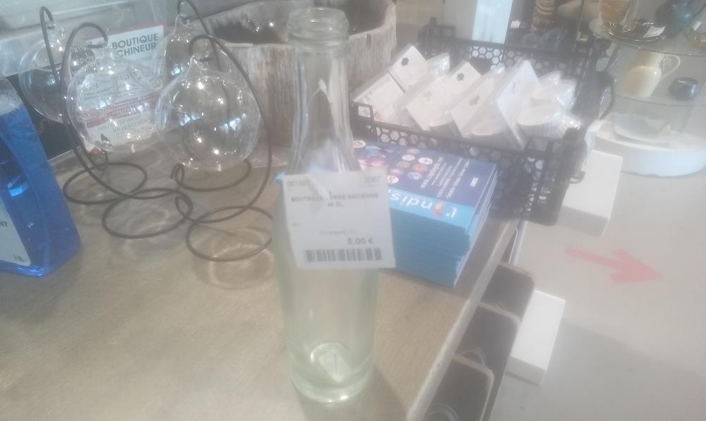 BOUTEILLE VERRE ANCIENNE  46 CL