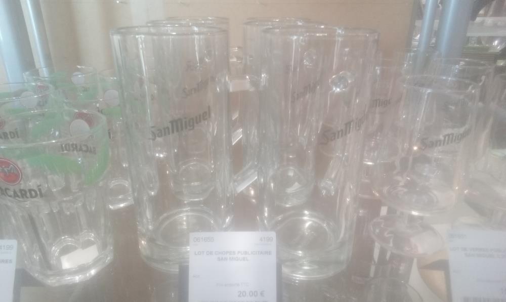 LOT DE CHOPES PUBLICITAIRE  SAN MIGUEL