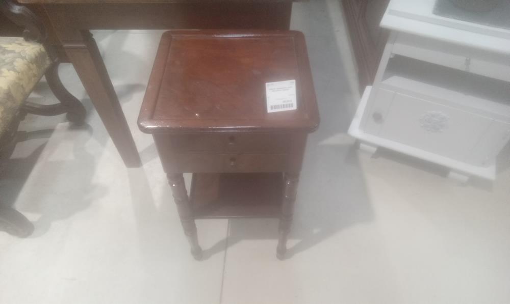 CHEVET MARQUETE LOUIS PHILIPPE 2 TIROIRS