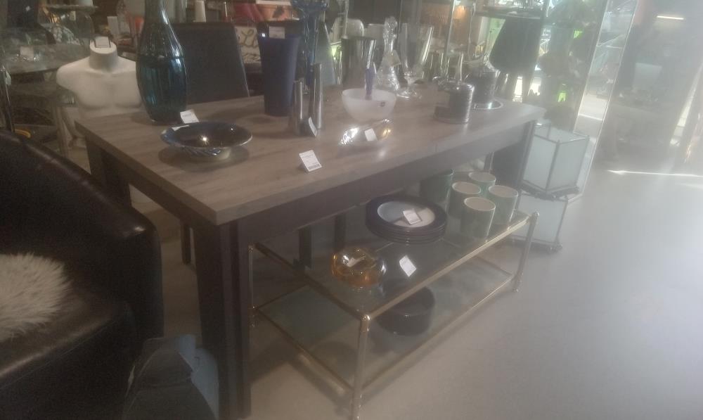 TABLE MELAMINEE DESIGN +1 ALLONGE