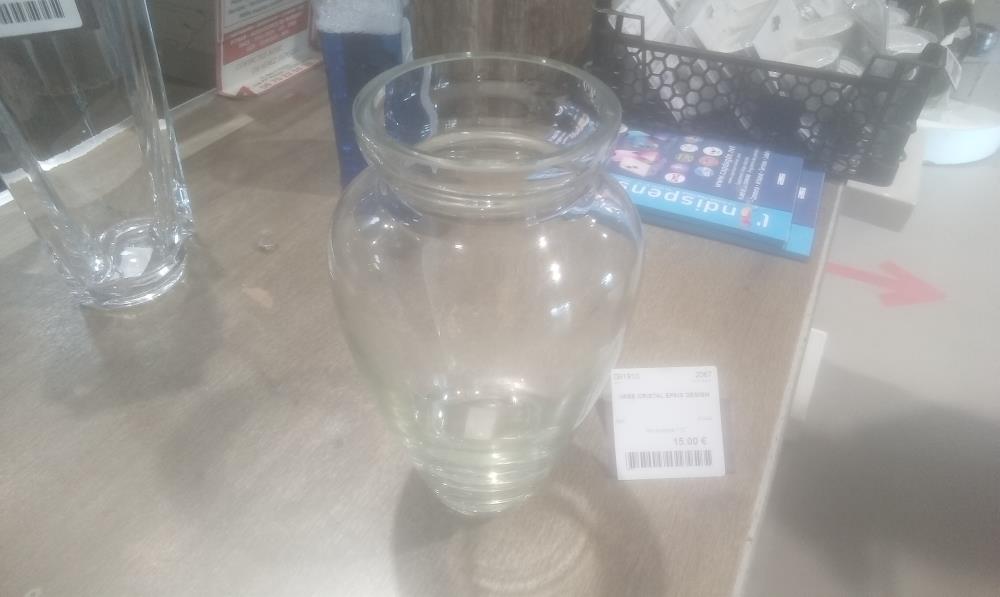 VASE CRISTAL EPAIS DESIGN