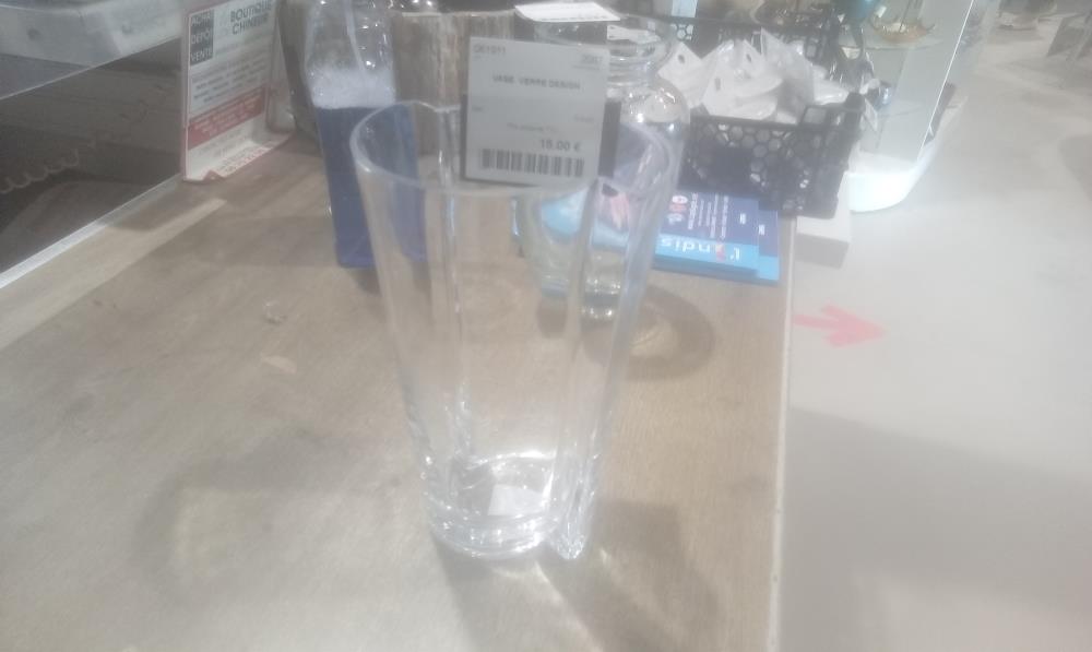 VASE  VERRE DESIGN