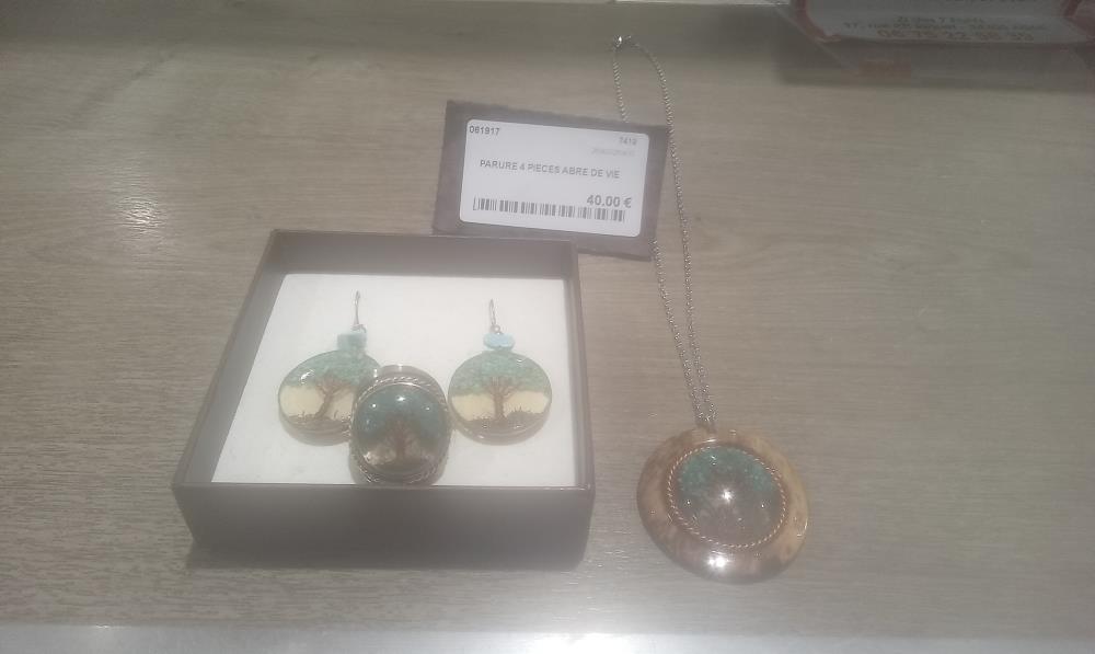 PARURE 4 PIECES ABRE DE VIE