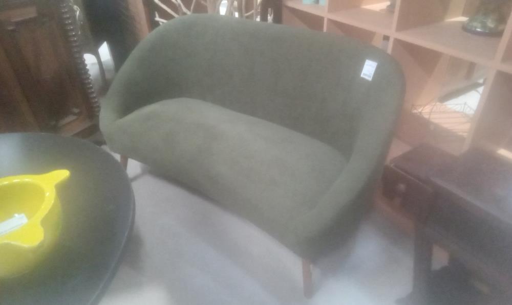 BANQUETTE TISSSU VERTE