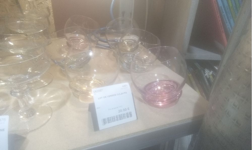 LOT DE VERRES CULBUTO