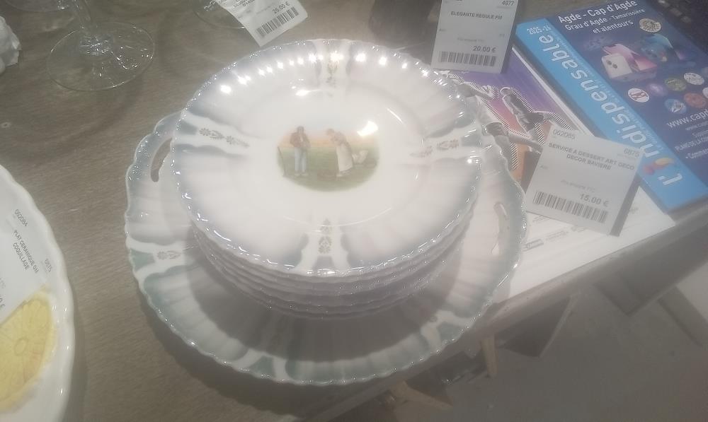 SERVICE A DESSERT ART DECO DECOR BAVIERE