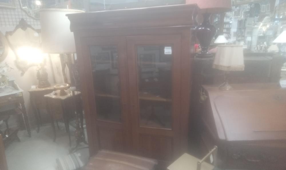 VITRINE MERISIER 2 PORTES STYLE LOUIS PHILIPPE