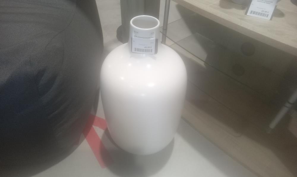 VASE CERAMIQUE BLANC GM