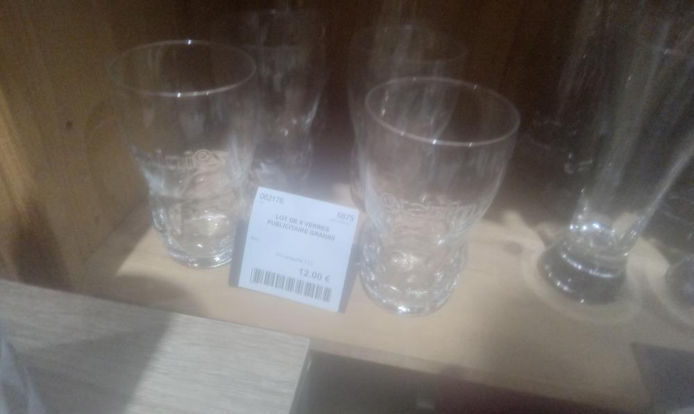 LOT DE 6 VERRES PUBLICITAIRE GRANINI
