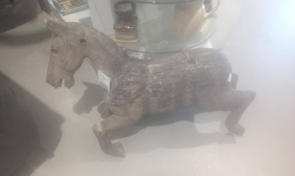 CHEVAL DE MANEGE EN BOIS EN L'ETAT