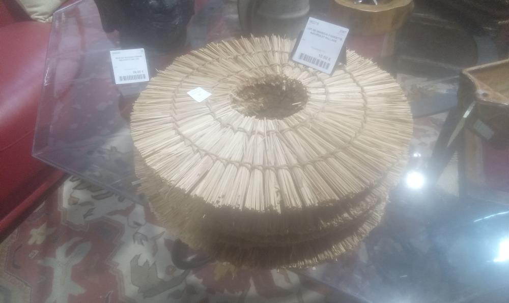 LOT DE DESSOUS D'ASSIETTE AJOURES ET PAILLAGE