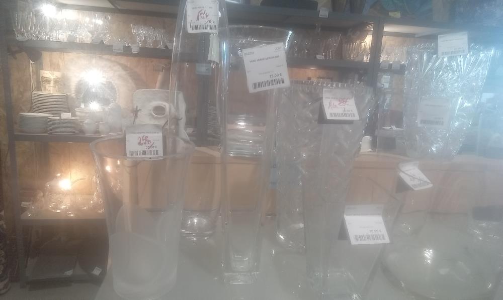 VASE VERRE DESIGN GM