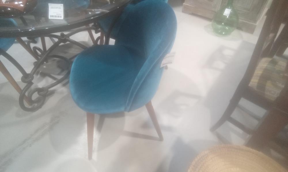 LOT DE 4 CHAISES BLEUES DESIGN MAISON DU MONDE