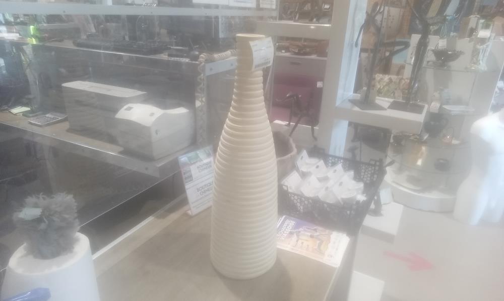 VASE PLATRE BEIGE GM IKEA