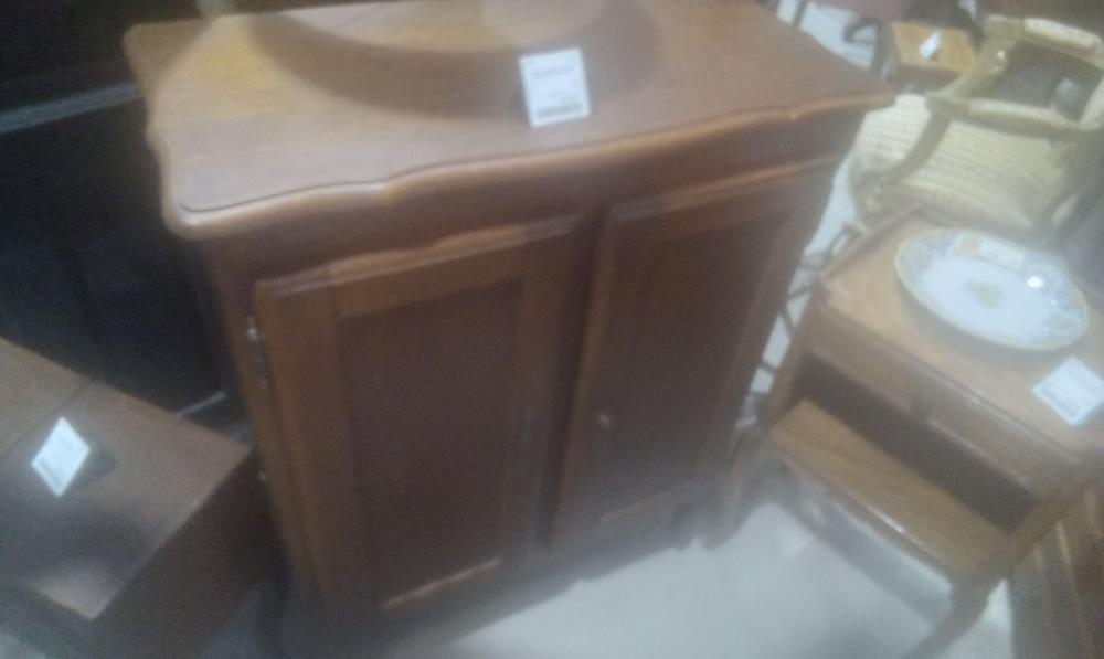 TRAVAILLEUSE RUSTIQUE 1 ABATTANT+2 PORTES