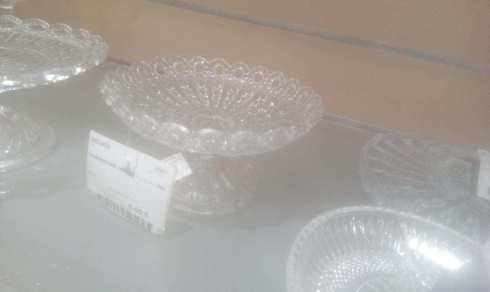 COMPOTIER VERRE AJOURE PM