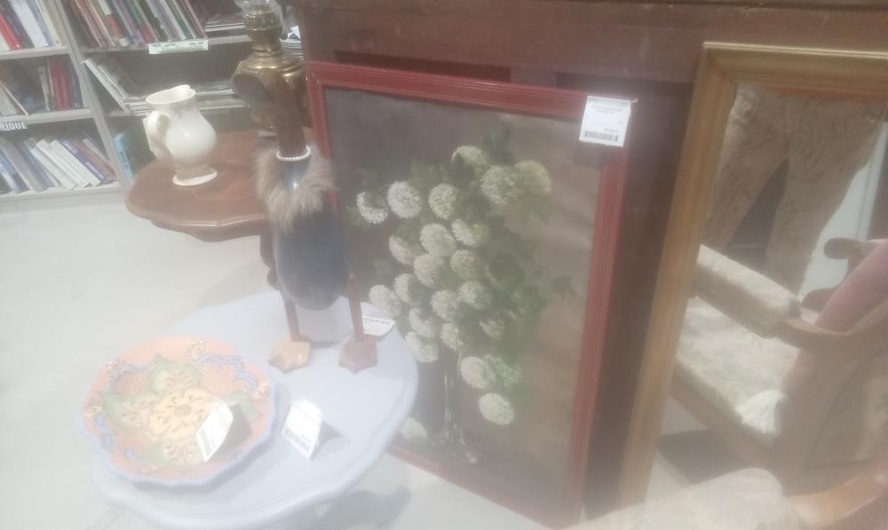 TABLEAU CADRE ROUGE  BOUQUET HST