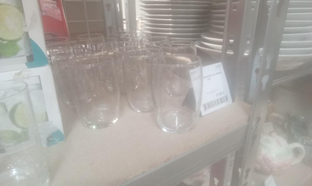 LOT DE VERRINES EN VERRE GM