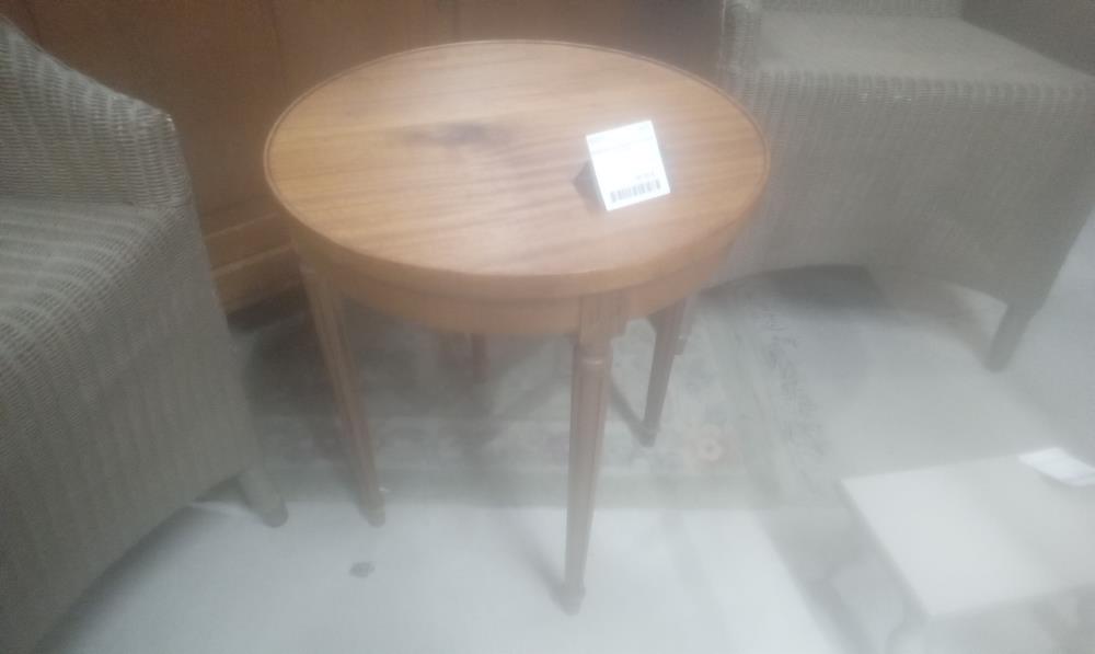 GUERIDON NOYER STYLE LOUIS XVI PM