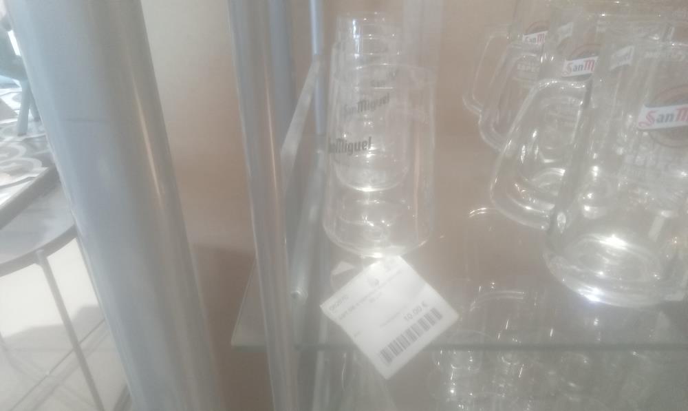 LOT DE 4 VERRES SAN MIGUEL 25 CM