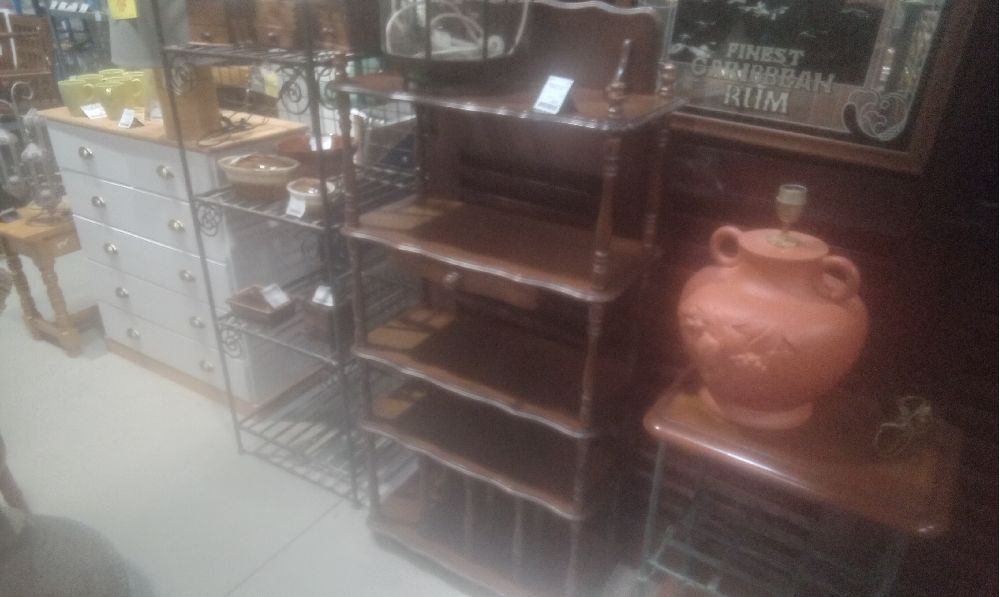 MEUBLE OUVERT RUSTIQUE ETAGERE +1 TIROIR