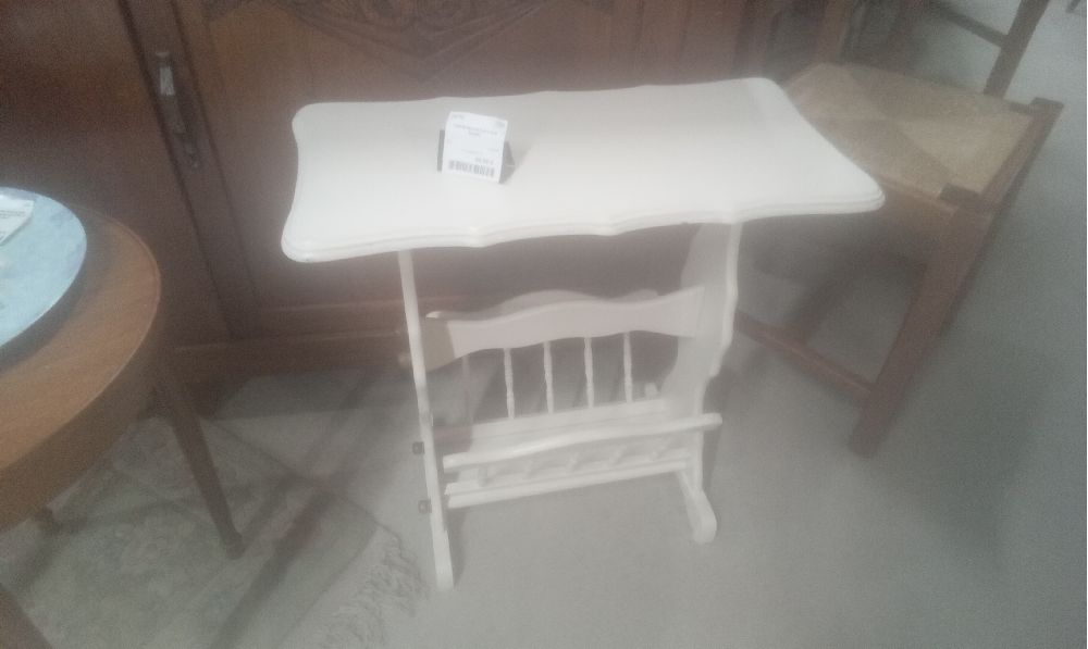PORTE REVUE RUSTIQUE BLANC