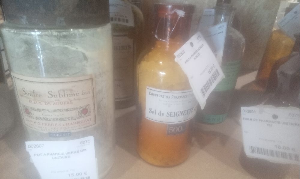 FIOLE A PHARMACIE SOUS SCELLE