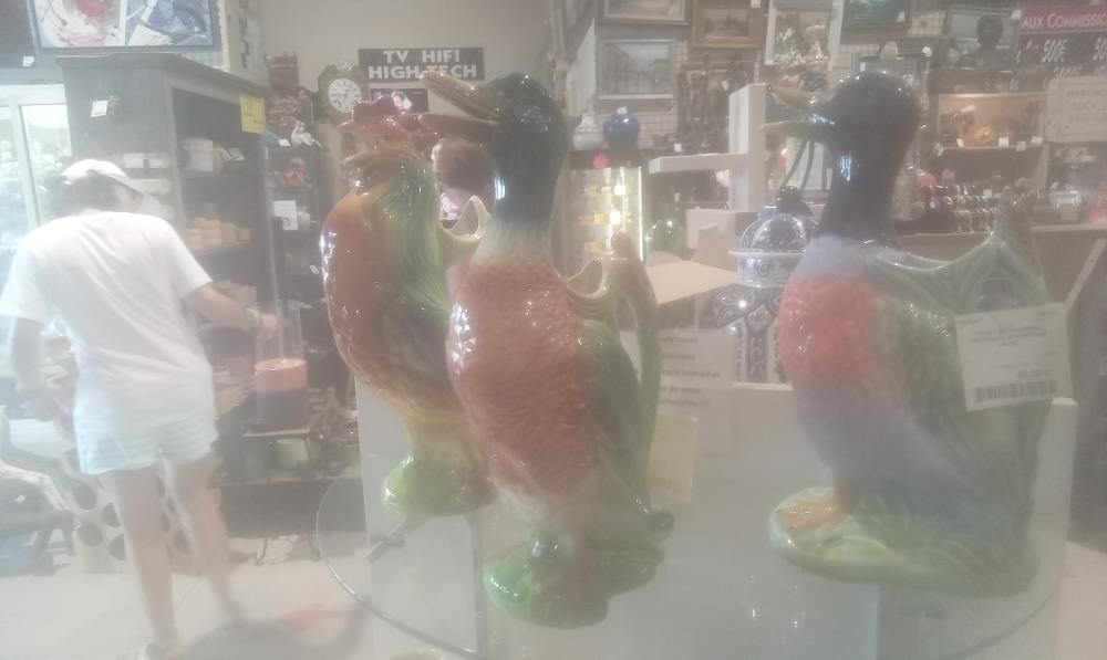 PICHET ZOOMORPHE CERAMIQUE CANARD SAINT CLEMENT 1ANSE