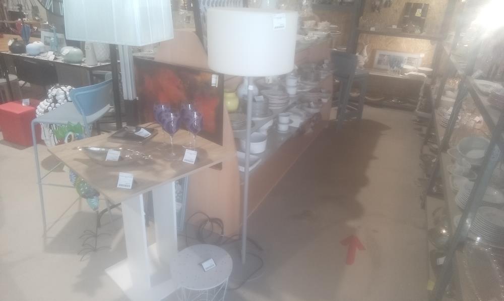 LAMPADAIRE EXTERIEUR PIEDS METAL GRIS
