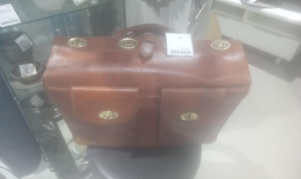 SAC CUIR MARRON