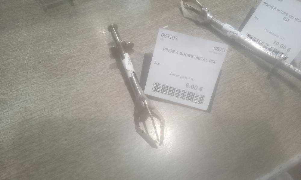 PINCE A SUCRE METAL PM