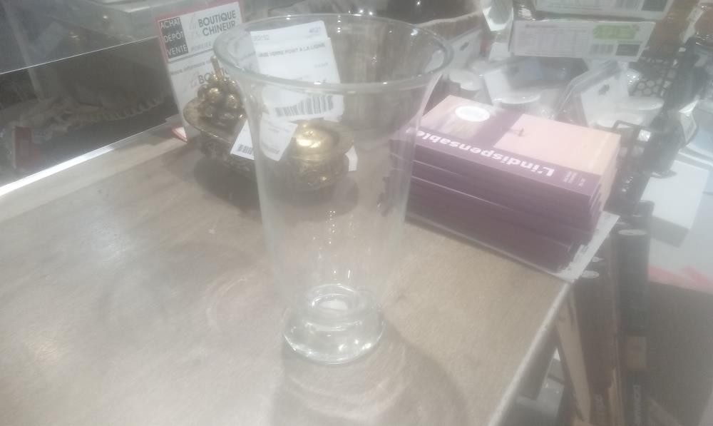 VASE VERRE POINT A LA LIGNE