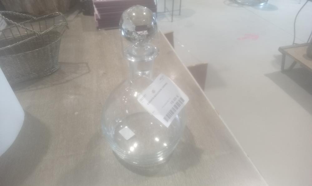 CARAFE+BOUCHON VERRE