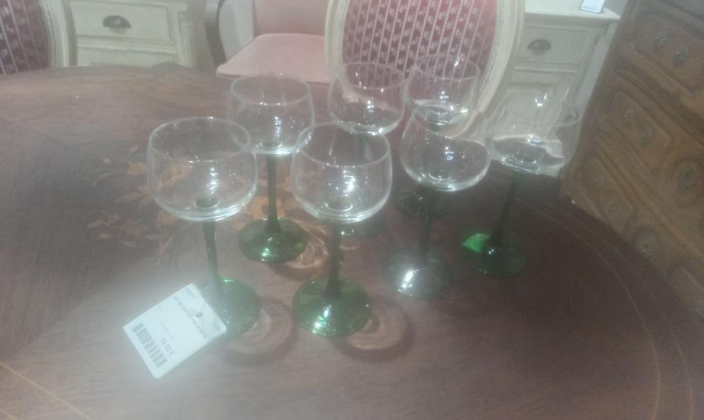LOT DE VERRE A PIED ALSACE