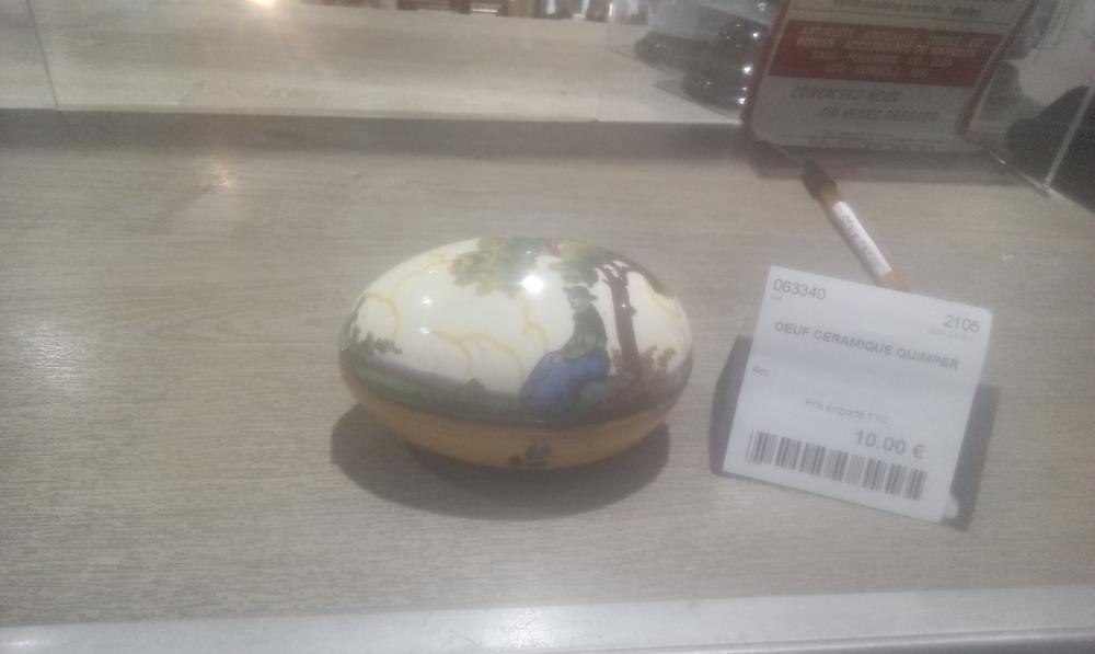 OEUF CERAMIQUE QUIMPER 