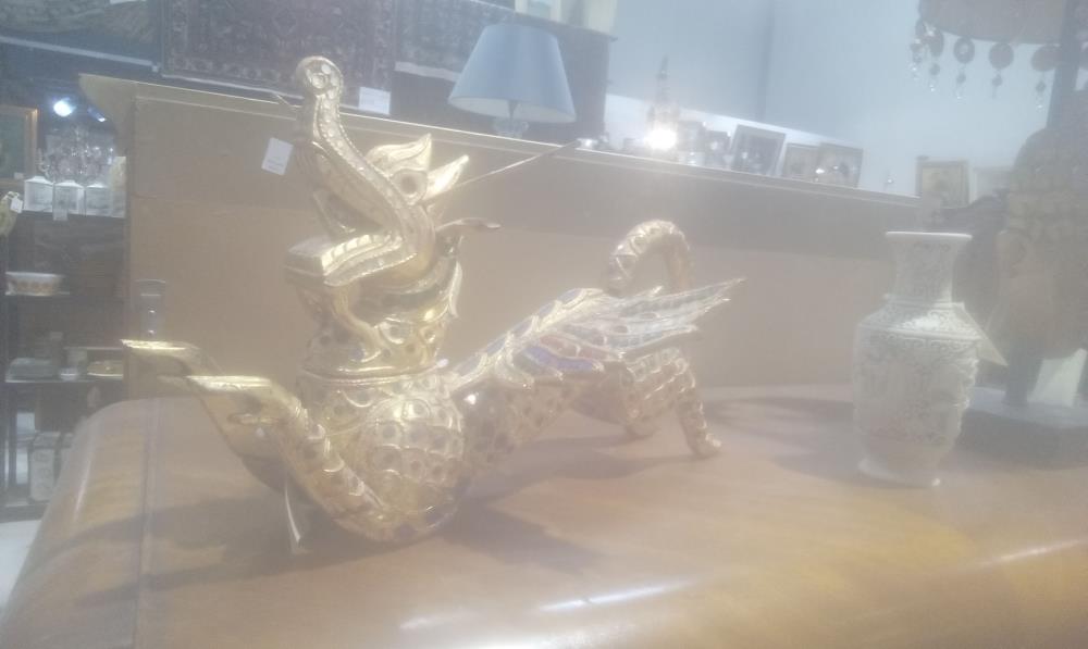 DRAGON THAILANDE EN BOIS DORE