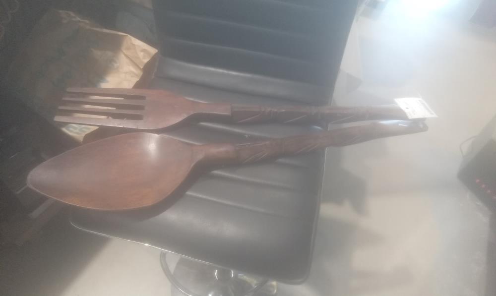 PAIRE DE COUVERT BOIS EXOTIQUE GM