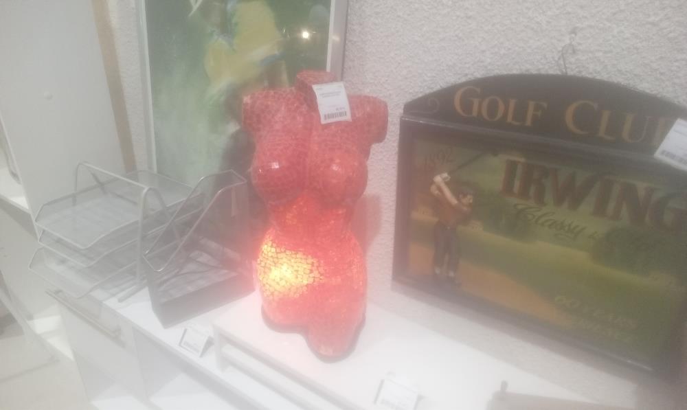 LAMPE MOSAIQUE BUSTE ELEGANTE EN L'ETAT