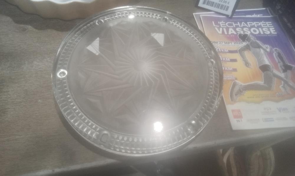 DESSOUS DE PLAT VERRE EPAIS TRAVAILLEART DECO