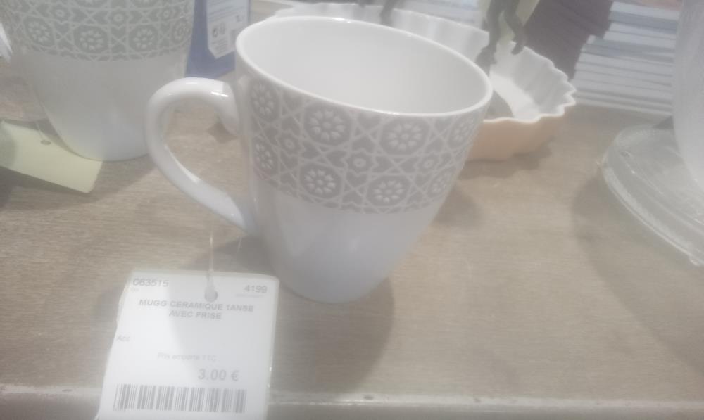 MUGG CERAMIQUE 1ANSE AVEC FRISE