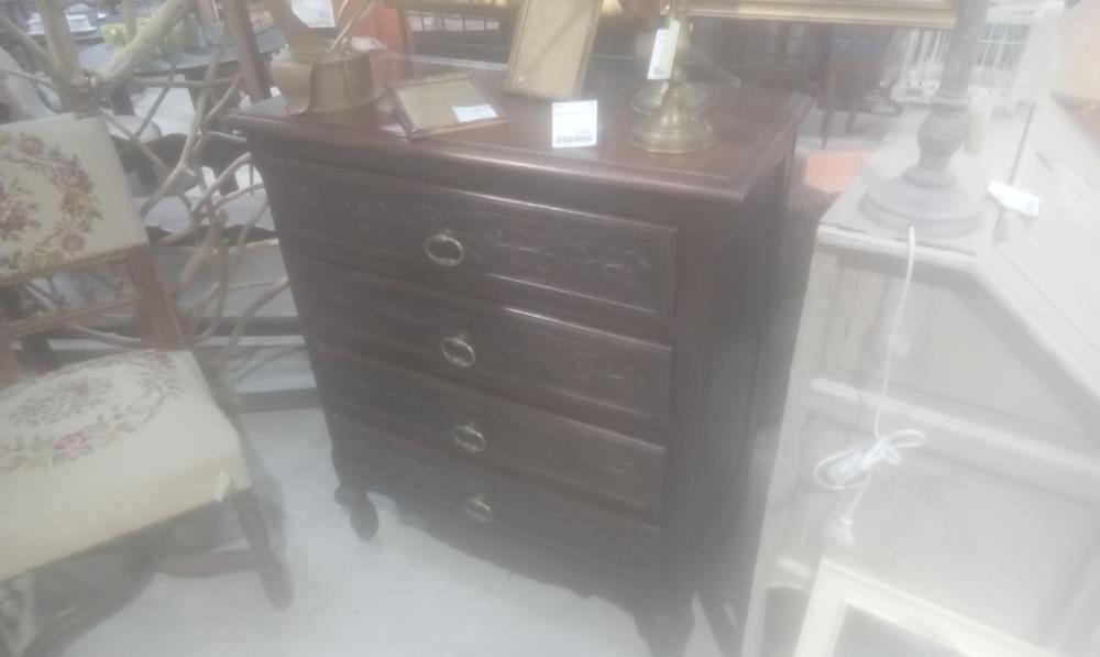 COMMODE RUSTIQUE 4 TIROIRS