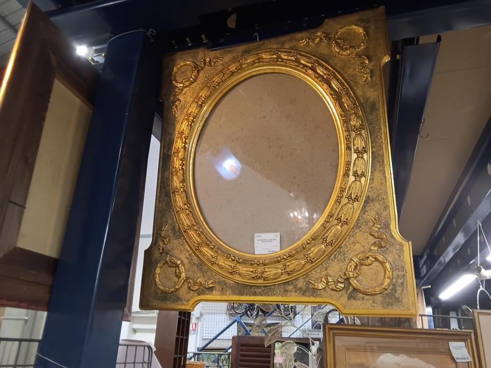 SOUS VERRE CADRE DORE STYLE EMPIRE